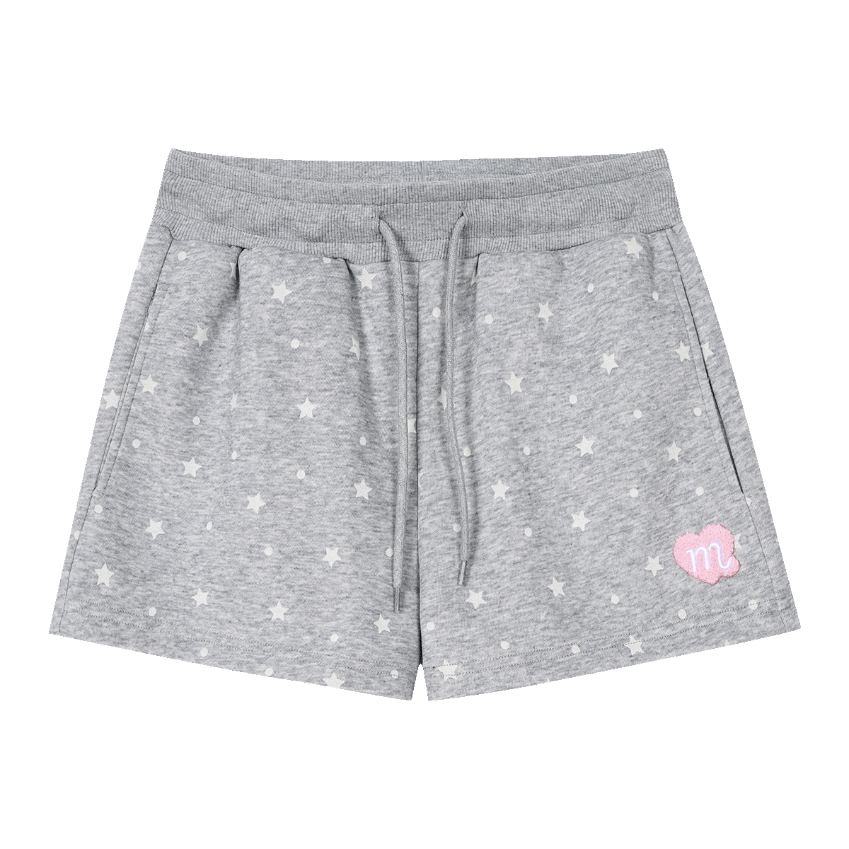 MEDM star wave point drawstring five quarter shorts summer American retro cute style loose slimming casual shorts for women