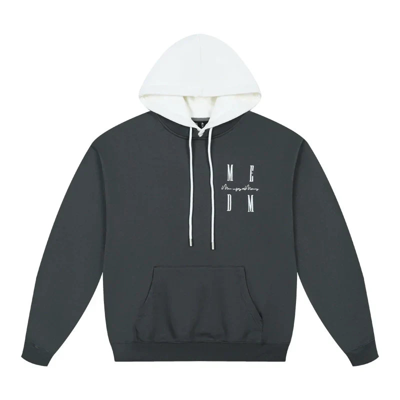 MEDM Layered Look Color Block Hoodie