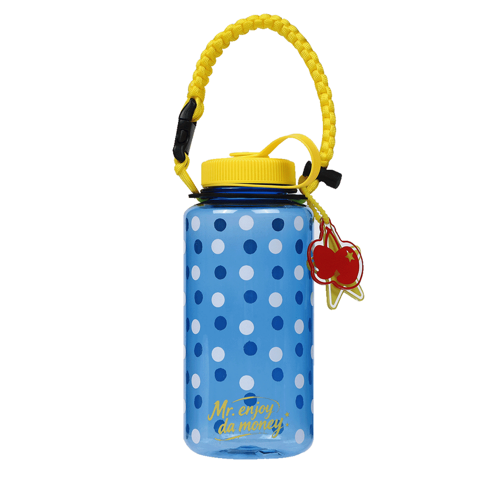MEDM retro polka dot contrasting design graffiti transparent water cup double-layer acrylic portable high-value ton cup
