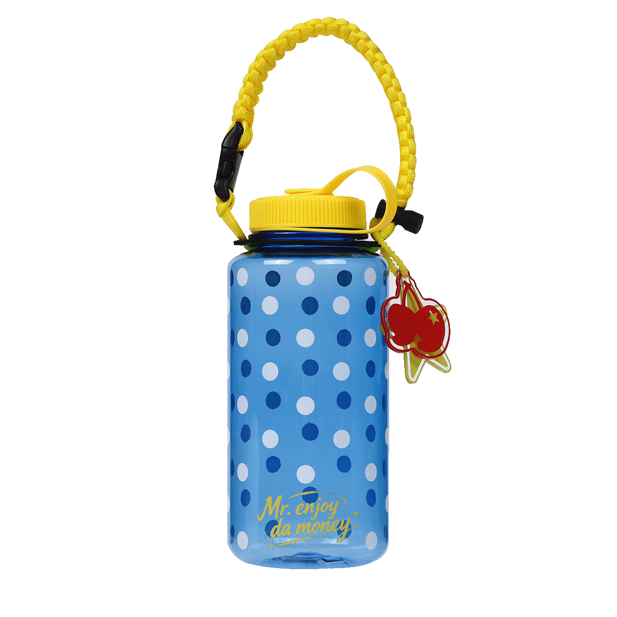 MEDM retro polka dot contrasting design graffiti transparent water cup double-layer acrylic portable high-value ton cup