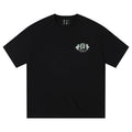 MEDM Flower Embroidery Short Sleeve T-shirt Pure Cotton China-Chic Youth Loose Fit T-shirt Hou Minghao Same Summer Fashion T