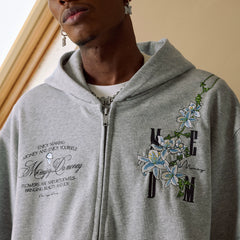 MEDM Vine Zipper Hoodie Hou Minghao Same Style Autumn Hoodie Coat Loose Casual Hoodie Coat