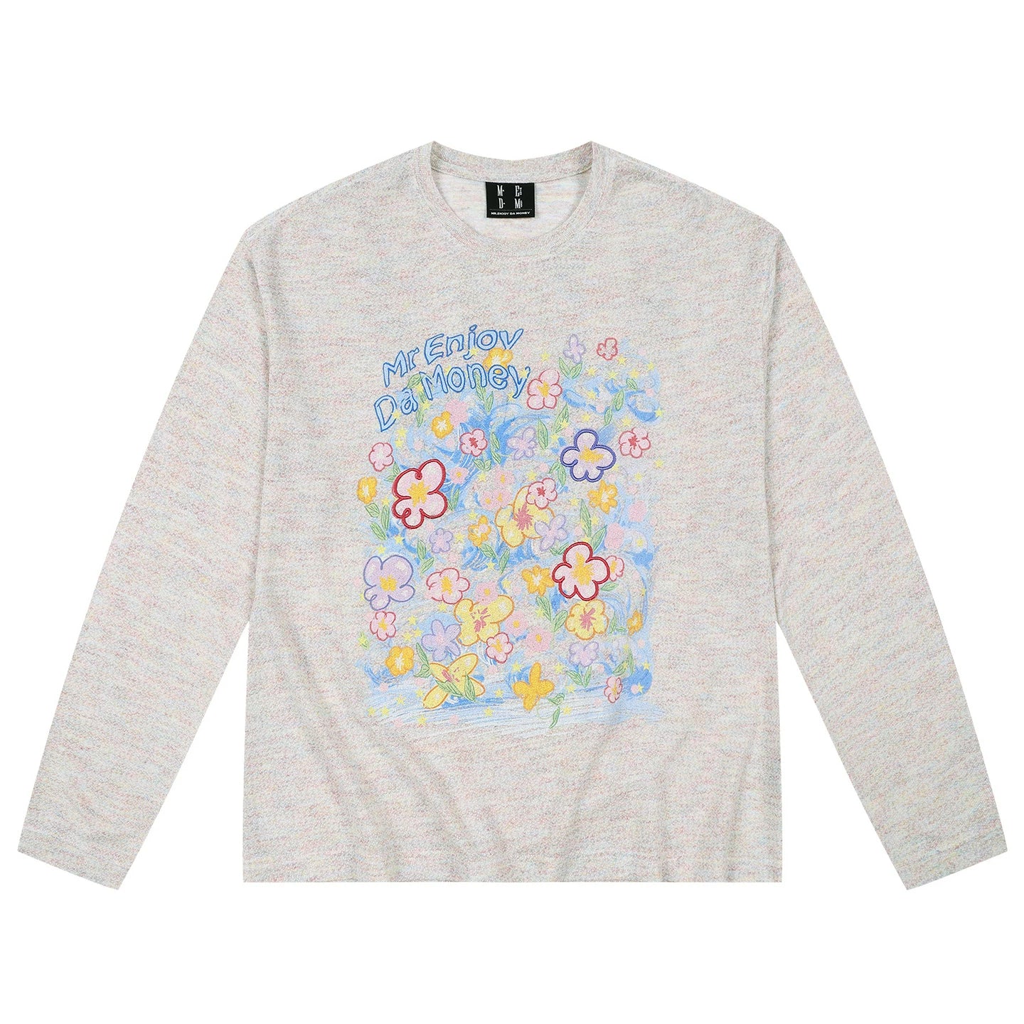 MEDM Dreaming Bubble DayDREAMING Graffiti Series Multi color Casual Long sleeved Hoodie Loose Round Neck Top