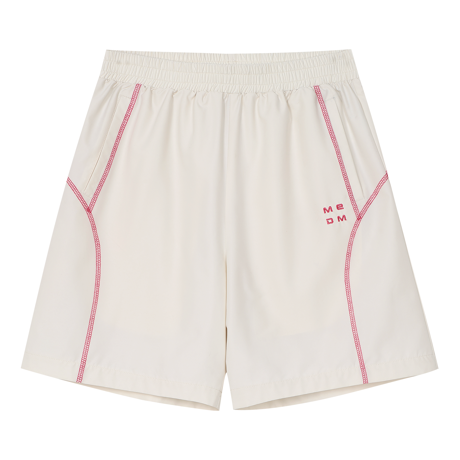 MEDM Sports Series Small Label Quilted Thread Logo Embroidered Casual Shorts Multi Color Outdoor Fitness Loose Wide Leg Shorts