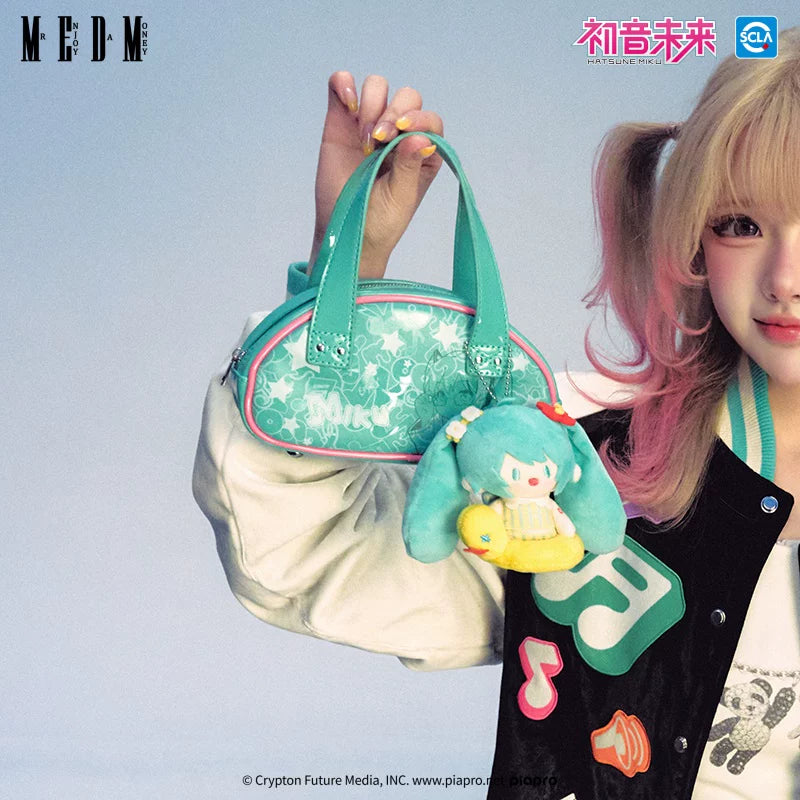 MEDMx Hatsune Miku Handbag for Women High level Luxury 2025 New Versatile Design Small Crowd Bag