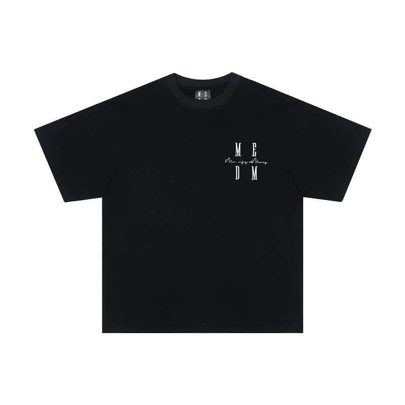 MEDM China-Chic Summer Short Sleeve T-shirt Wang Hedi Same style Men's and Women's Cotton Fashion T-shirt