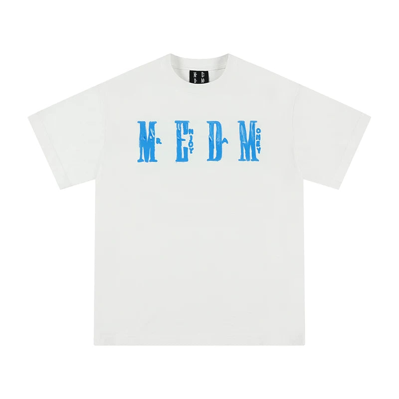MEDMxNewmasus Co branded Aquarium Short Sleeve T-shirts for Men and Women Couples China-Chic Casual Half Sleeve Summer T-shirts