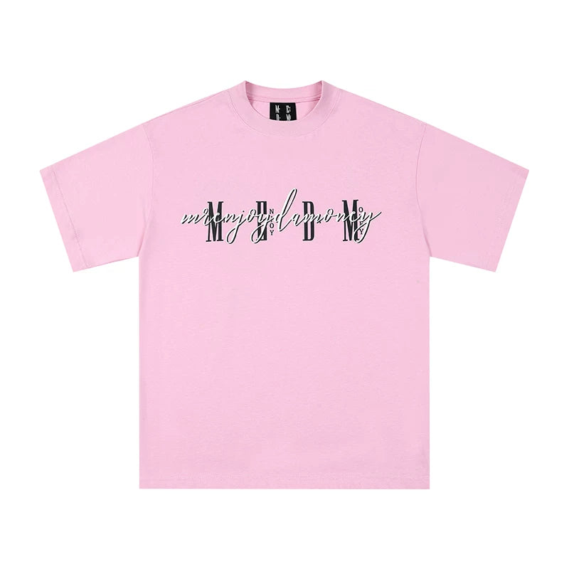 MEDM fashion brand summer basic short sleeved T-shirt for both men and women, American retro oversized casual half sleeved T-shirt