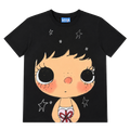 MEDM × YUY Jade Collaboration - Large Face Series Pattern Printed Women's Edition Slim fit Casual Round Neck Short Sleeve Versatile T-shirt