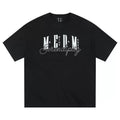 MEDM26SS 3D Embroidery Basic Set Pure Cotton Short Sleeve T-shirt for Men in Summer, Loose and Simple Round Neck Top for Women
