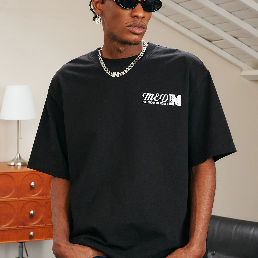 MEDM26SS THE TIME basic logo short sleeved T-shirt men's American casual round neck top summer T-shirt
