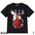 MEDMx Kamen Rider Collaboration - True Me Flame Printed Casual Round Neck Short Sleeve Men's Loose Cotton T-shirt Summer