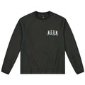 MEDM Multi Color Classic Basic waffle long sleeved T-shirt with embroidered printed letters and round neck casual base shirt for autumn
