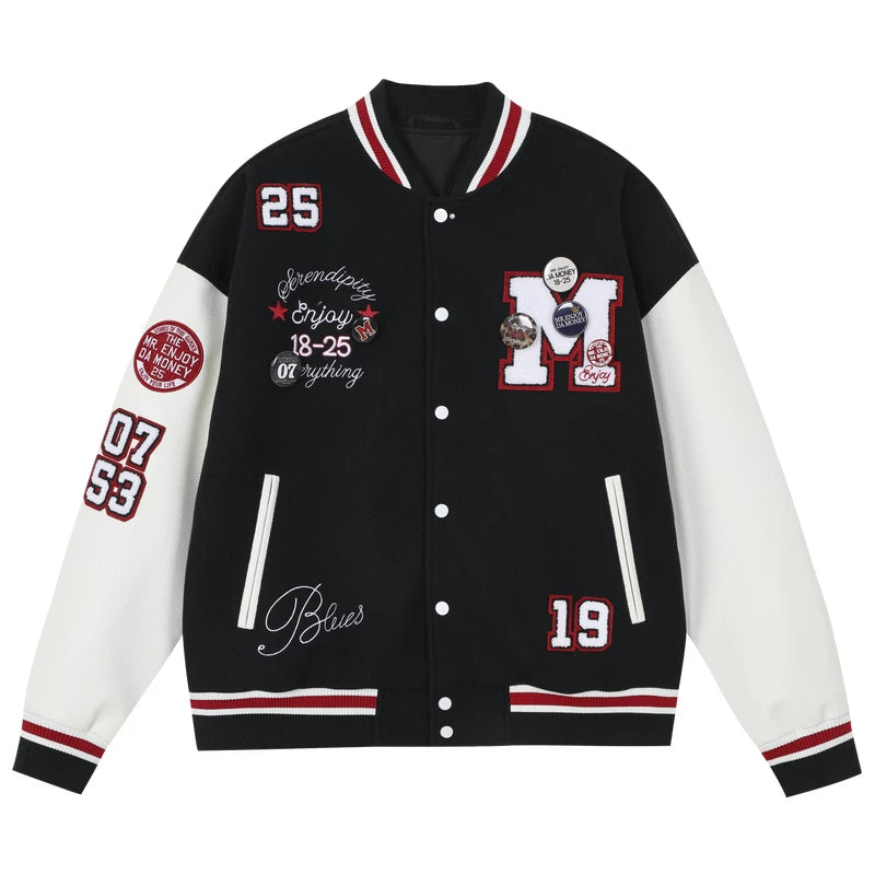 MEDM 7th Anniversary Exclusive Outdoor Style Casual Baseball Jacket American Trendy Men's and Women's Loose Stand up Collar Jacket