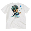 MEDMxNEWMASUS collaboration snowflake fluttering letter print casual round neck short sleeved versatile couple T-shirt summer