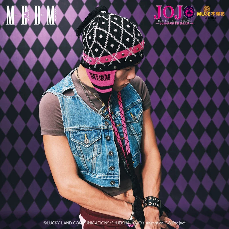 MEDMxJOJO's Bizarre Adventure Collaboration - Mista Anime Ear Protection Warm Knitted Hat Anti Cold Knitted Hat
