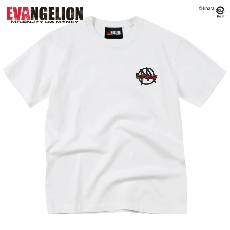 MEDMxEVA NEVER END series Q-version group image pentagram print casual short sleeved trendy round neck T-shirt for summer