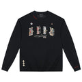 MEDM2025 new product ethnic style small fragrance patch fabric casual long sleeved T-shirt pure cotton round neck couple base shirt top