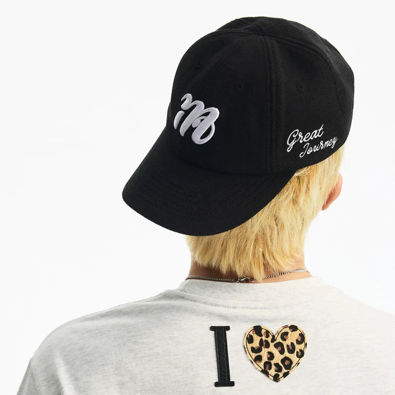 MEDM versatile low-key simple letter embroidery casual daily baseball cap classic soft top curved brim duckbill cap trendy