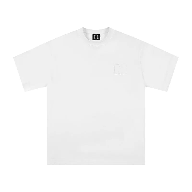 MEDM Technology Sorona Fabric Cool White Open T-shirt for Men, Breathable, Quick Drying, Casual, Cool, Couple, Loose Short Sleeve, Summer