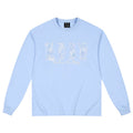 MEDM letter hollowed out flower patch casual long sleeved T-shirt simple and versatile commuting round neck couple top for spring and autumn