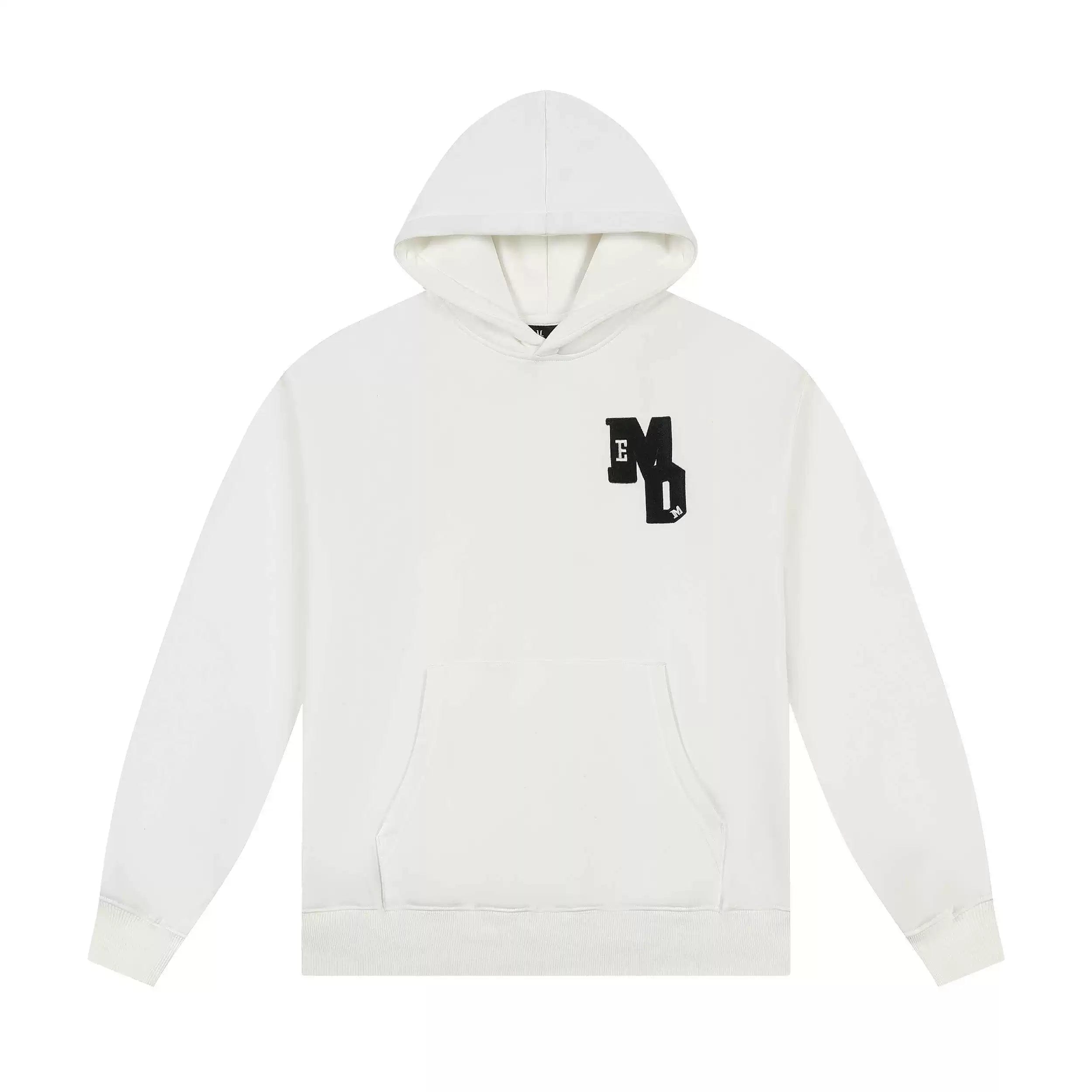 MEDM Mint Manbo Spring and Autumn Double Letter Embroidered Loose Hoodie Long Sleeve Casual Versatile Loose Hoodie