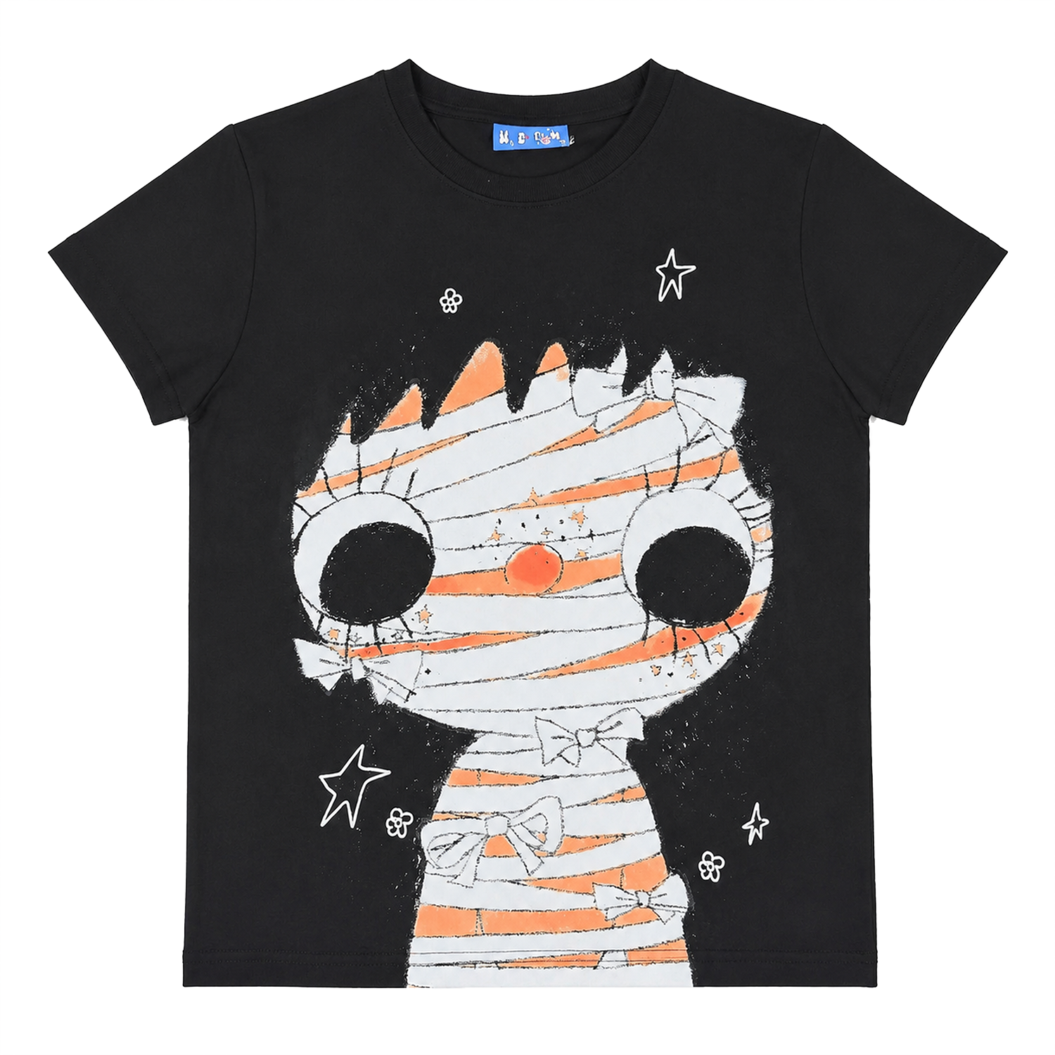 MEDM × YUY Jade Collaboration - Large Face Series Pattern Printed Women's Edition Slim fit Casual Round Neck Short Sleeve Versatile T-shirt