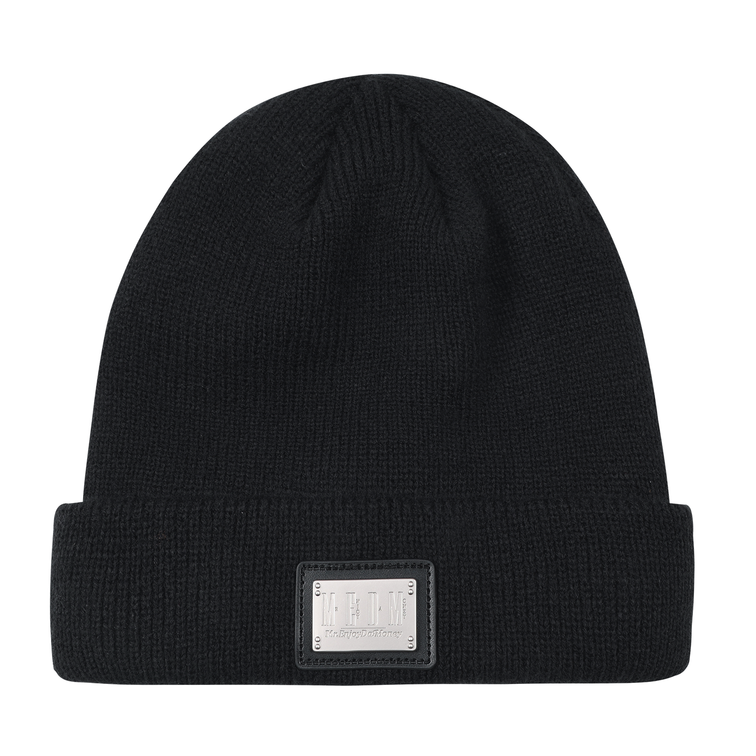 MEDM Metal Leather Brand Starry Sky Cold Hat, Cold resistant and Warm Knitted Hat, American Reflective Winter Hat, Trendy