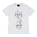 MEDM and Friends' Day Printed Full Star Casual Round Neck Short Sleeve Trendy Soft Skin friendly Loose T-shirt