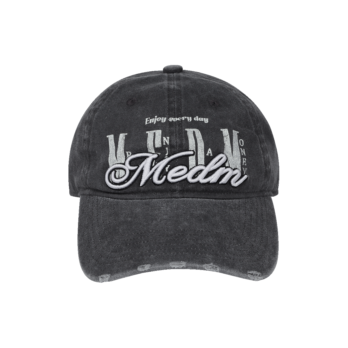 MEDM logo three-dimensional embroidery casual soft top baseball cap summer new style American retro made duck tongue cap for men and women