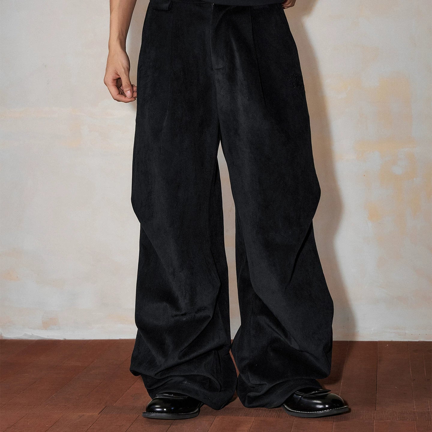 MEDM Maillard Wide Leg Loose Work Uniform Paratrooper Pants American Commuter Solid Color Versatile Floor Dragging Casual Pants Autumn