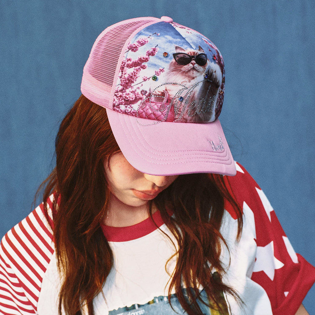 MEDMxYAD Joint Healing Cute Pet Breathable Truck Hat Street Versatile 3D Baseball Hat Duck Tongue Hat Summer