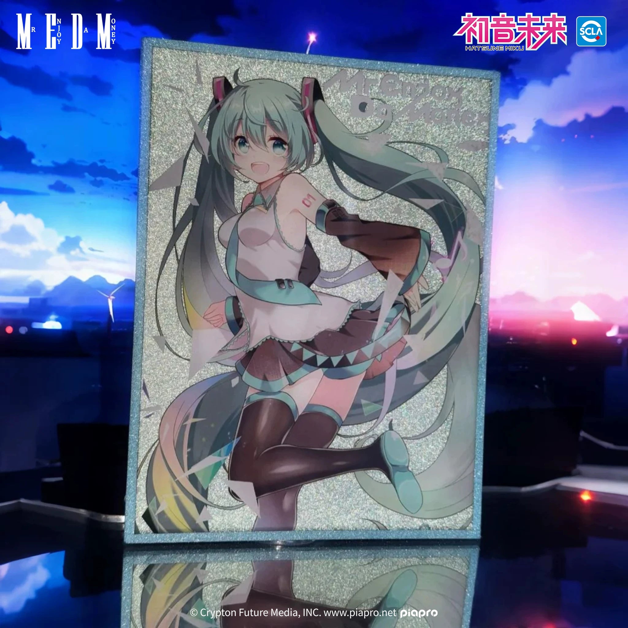 MEDMx初音未来色纸2025上新联名款卡通小众高级收藏周边镭射卡