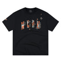 MEDM Camouflage Letter Sticker Diamond Simple Casual Round Neck T-shirt Street Relaxation Loose Look Slim Couple Short Sleeve Summer