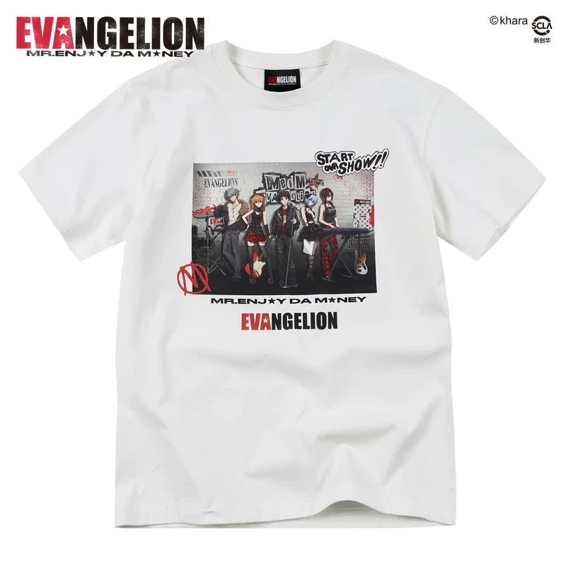 MEDMxEVA NEVER END series main KV poster print casual round neck short sleeved street versatile T-shirt summer