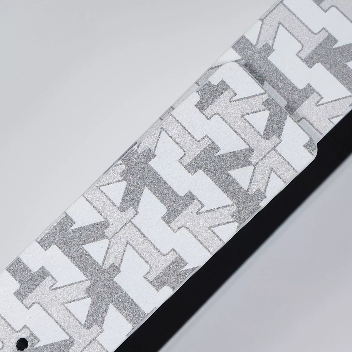 MEMD Grey Shadow Flower Buckle Full Print Belt for Men 2026 New Belt for Women Trendy Brand Original Alphabet Casual Accessories