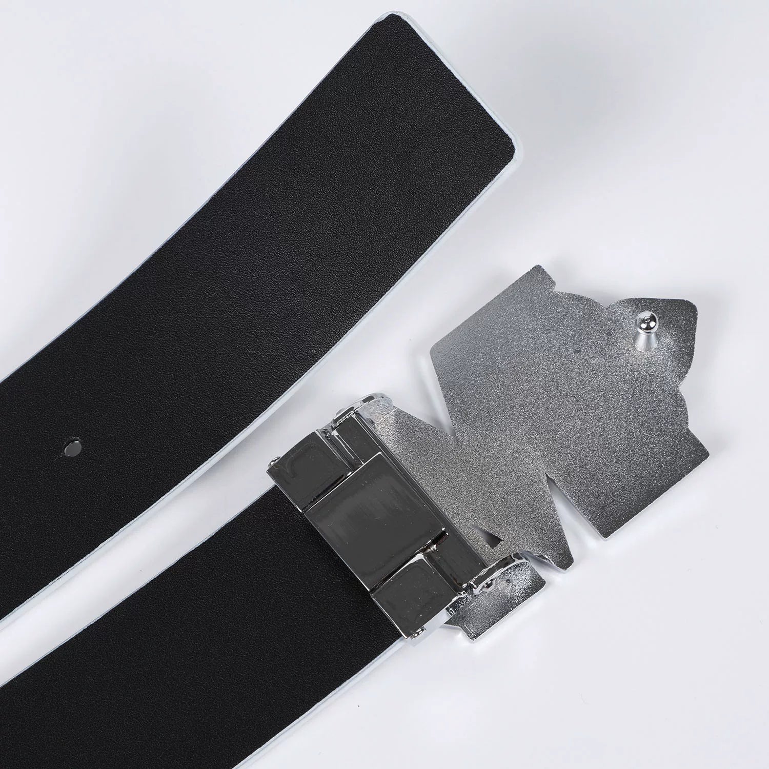 MEMD Grey Shadow Flower Buckle Full Print Belt for Men 2026 New Belt for Women Trendy Brand Original Alphabet Casual Accessories