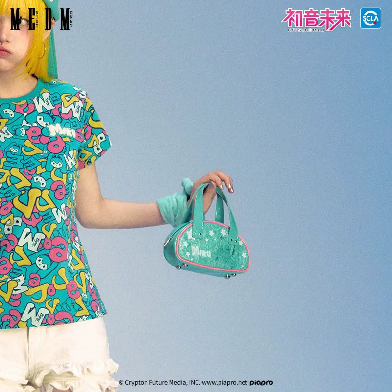 MEDMx Hatsune Miku Handbag for Women High level Luxury 2025 New Versatile Design Small Crowd Bag