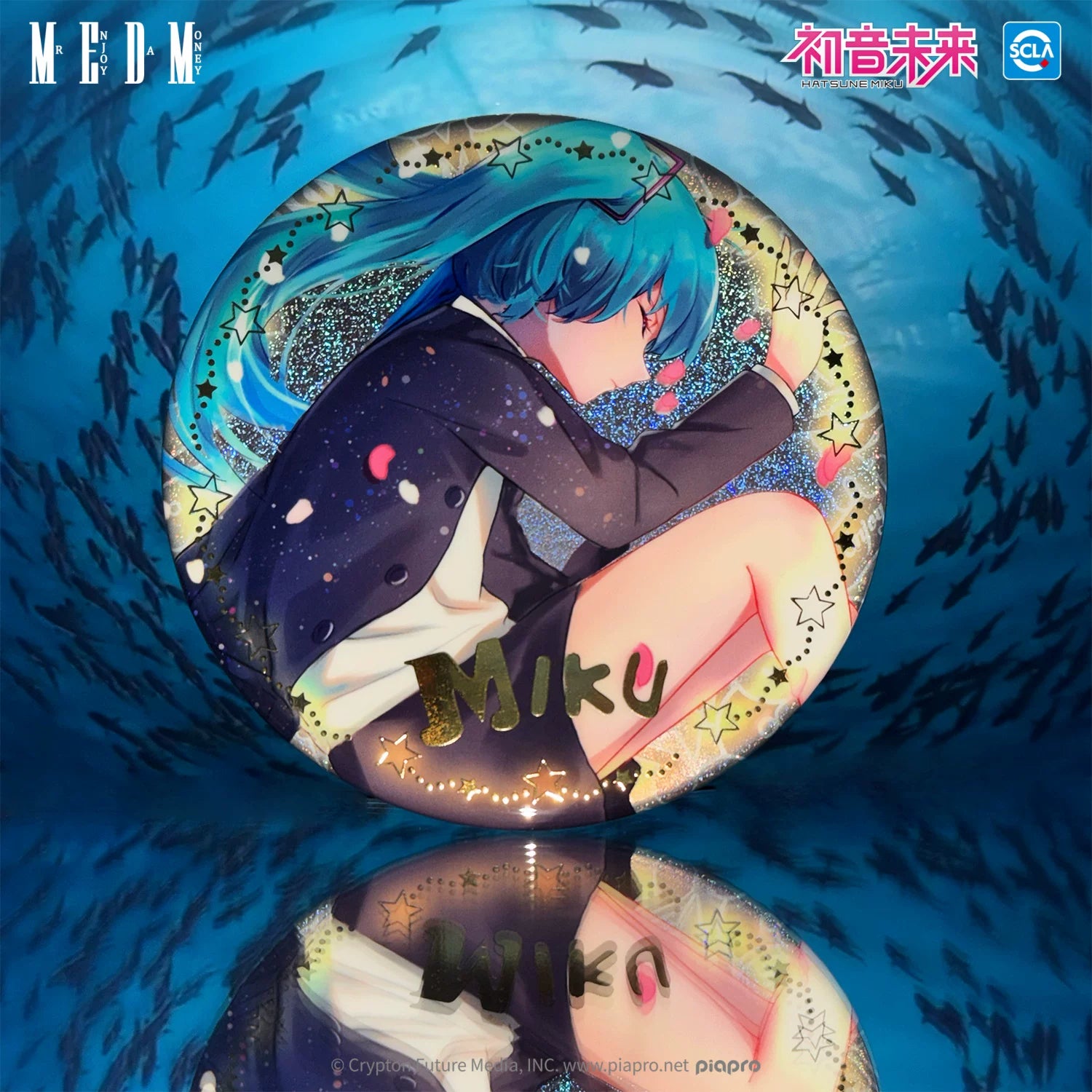 MEDMx Hatsune Miku co branded series surrounding large badges decorations hanging county badges