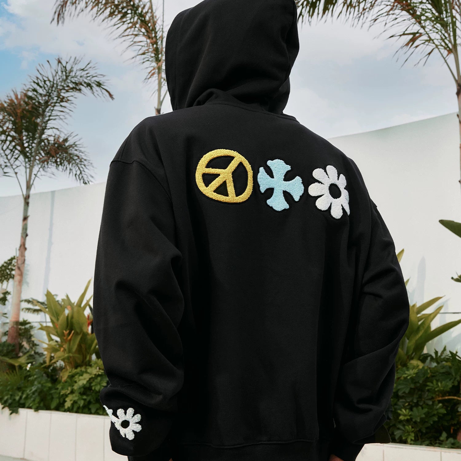 MEDM Fun Letter Colorful Large Mlogo Casual Hoodie with Velvet Sweatshirt Trendy Brand Men's and Women's Spring and Autumn Hoodie Coat