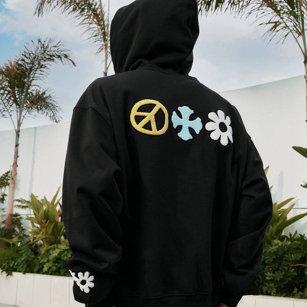 MEDM Fun Letter Colorful Large Mlogo Casual Hoodie with Velvet Sweatshirt Trendy Brand Men's and Women's Spring and Autumn Hoodie Coat