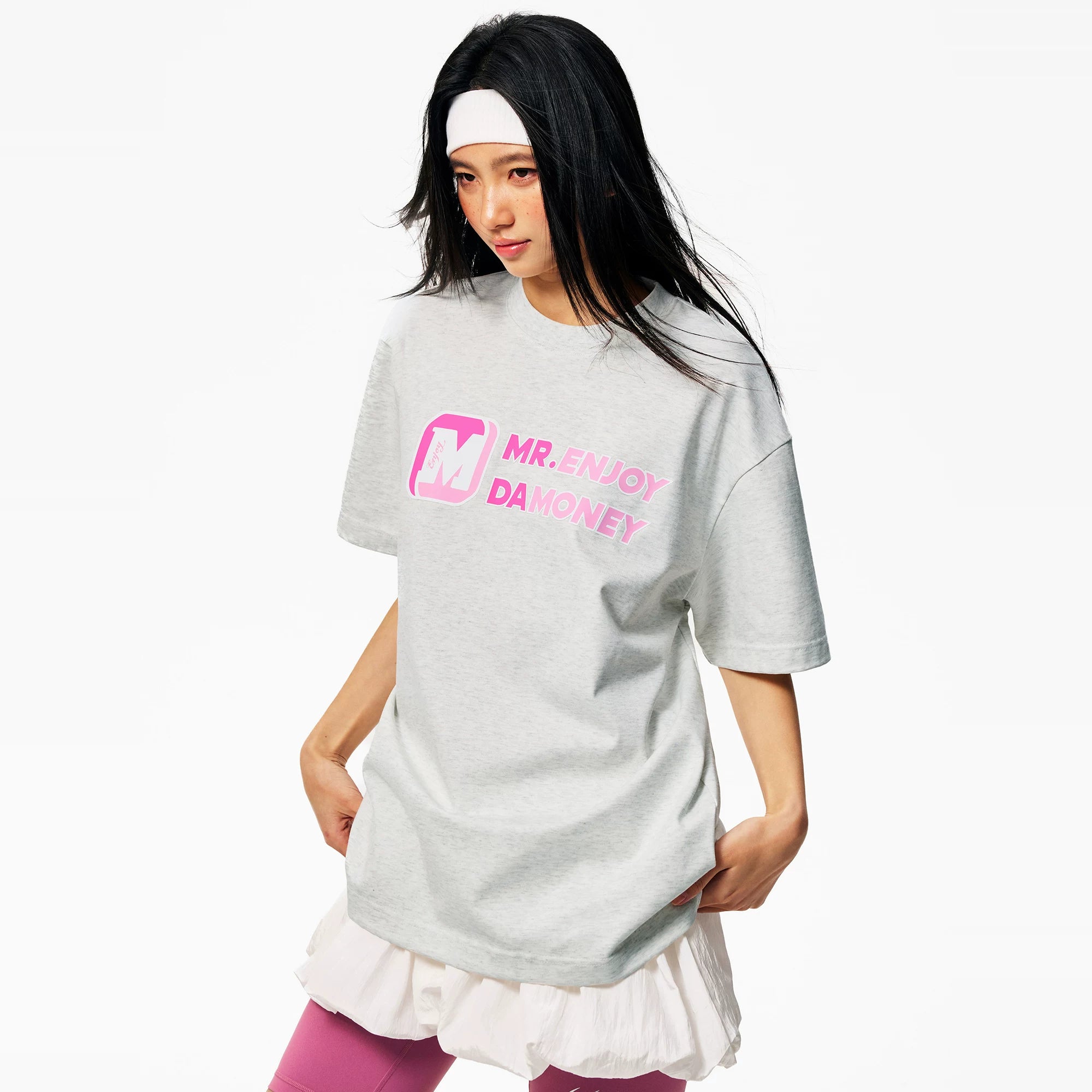 MEDM26SS large M offset printing quick drying short sleeved T-shirt for men, 2026 new summer round neck top for women, American style T-shirt trend