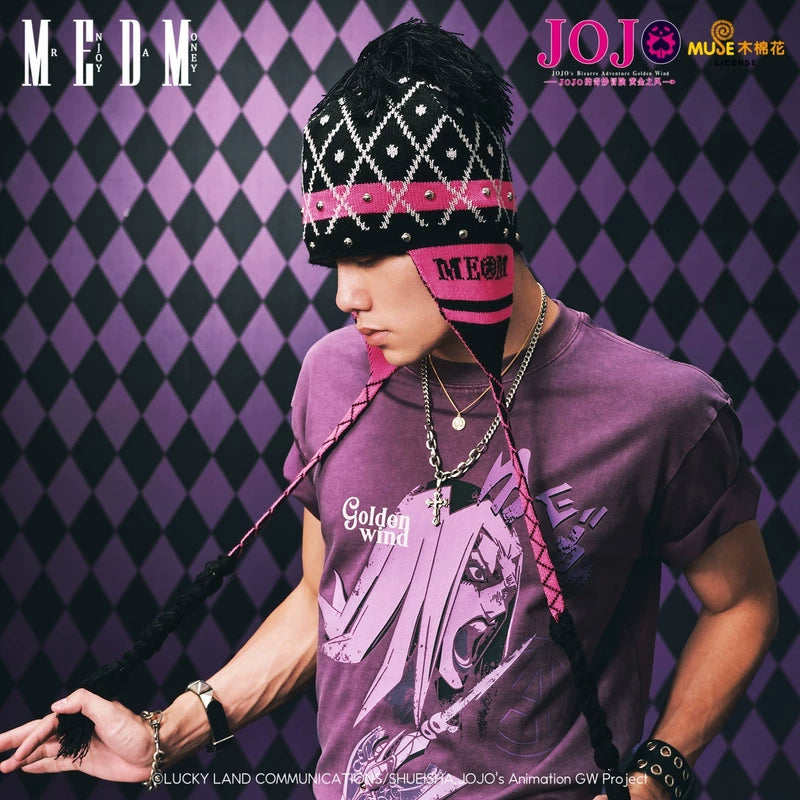 MEDMxJOJO's Bizarre Adventure Collaboration - Mista Anime Ear Protection Warm Knitted Hat Anti Cold Knitted Hat