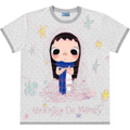 MEDM × YUY Jade Collaboration - Knitted cuffs, collar, contrasting color splicing, casual round neck short sleeved cute style T-shirt for women