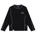 MEDM minimalist functional warm round neck casual long sleeved T-shirt for autumn and winter American versatile couple loose inner top