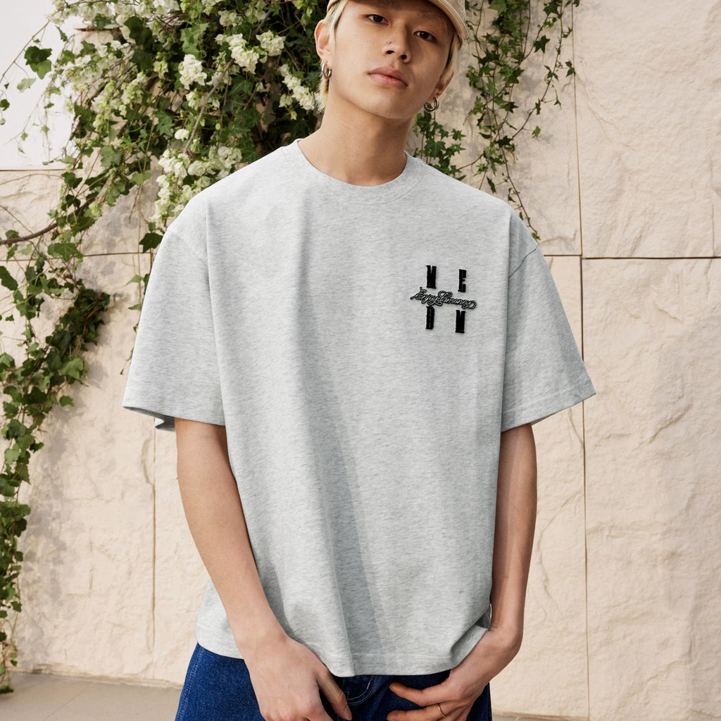 MEDM26SS basic logo toothbrush embroidered short sleeved men's summer American high street T-shirt women's trendy brand casual T-shirt